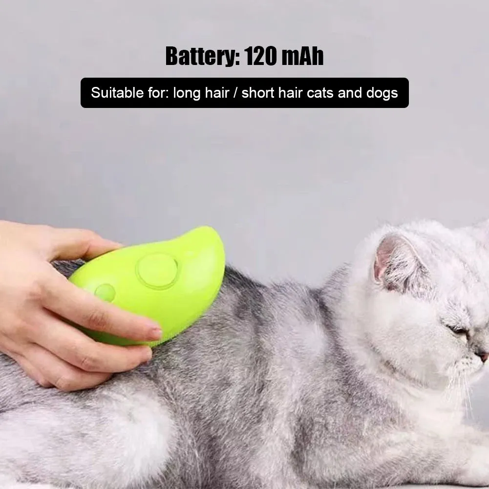 3 In1 Cat Steam Brush Electric Spray Cat Dog Hair Brush Steamer Brush For Massage Pet Grooming Cat Hair Brush For Removing