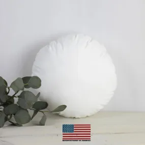 30" | Round Pillows Insert | Indoor Outdoor Hypoallergenic Polyester Pillow Insert | Quality Insert | Round Pillow Form | Round Pillow