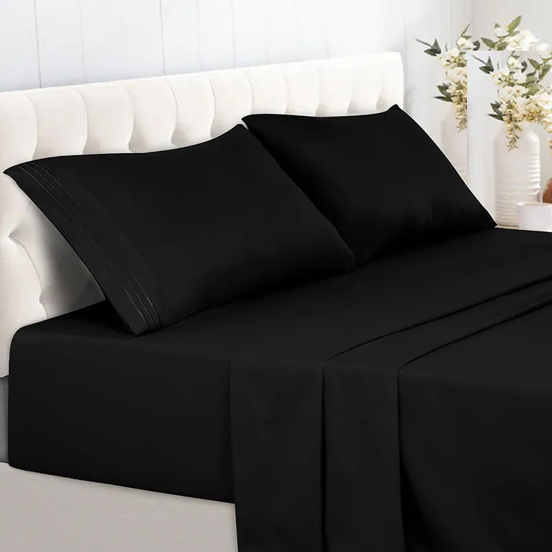 6-Piece 1800 Series Deep Pocket Bed Sheets Set