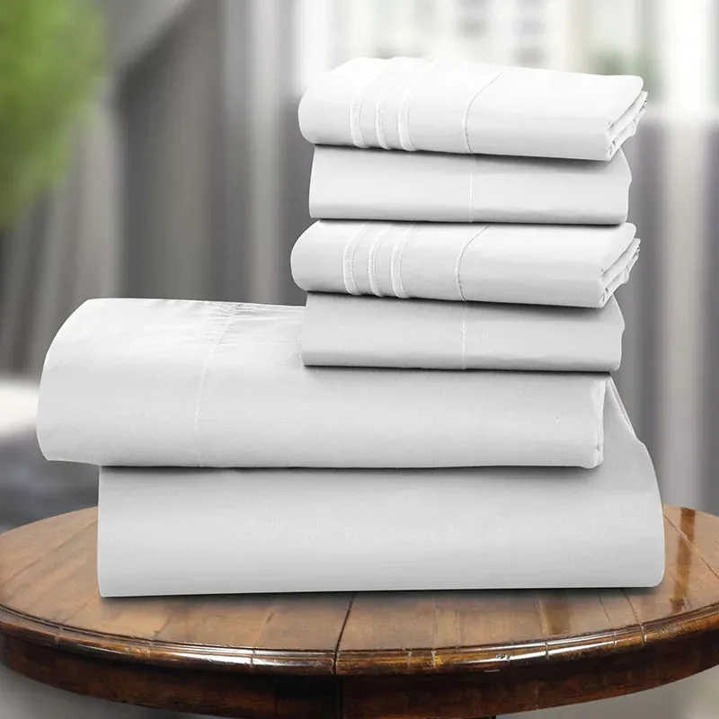 6-Piece 1800 Series Deep Pocket Bed Sheets Set