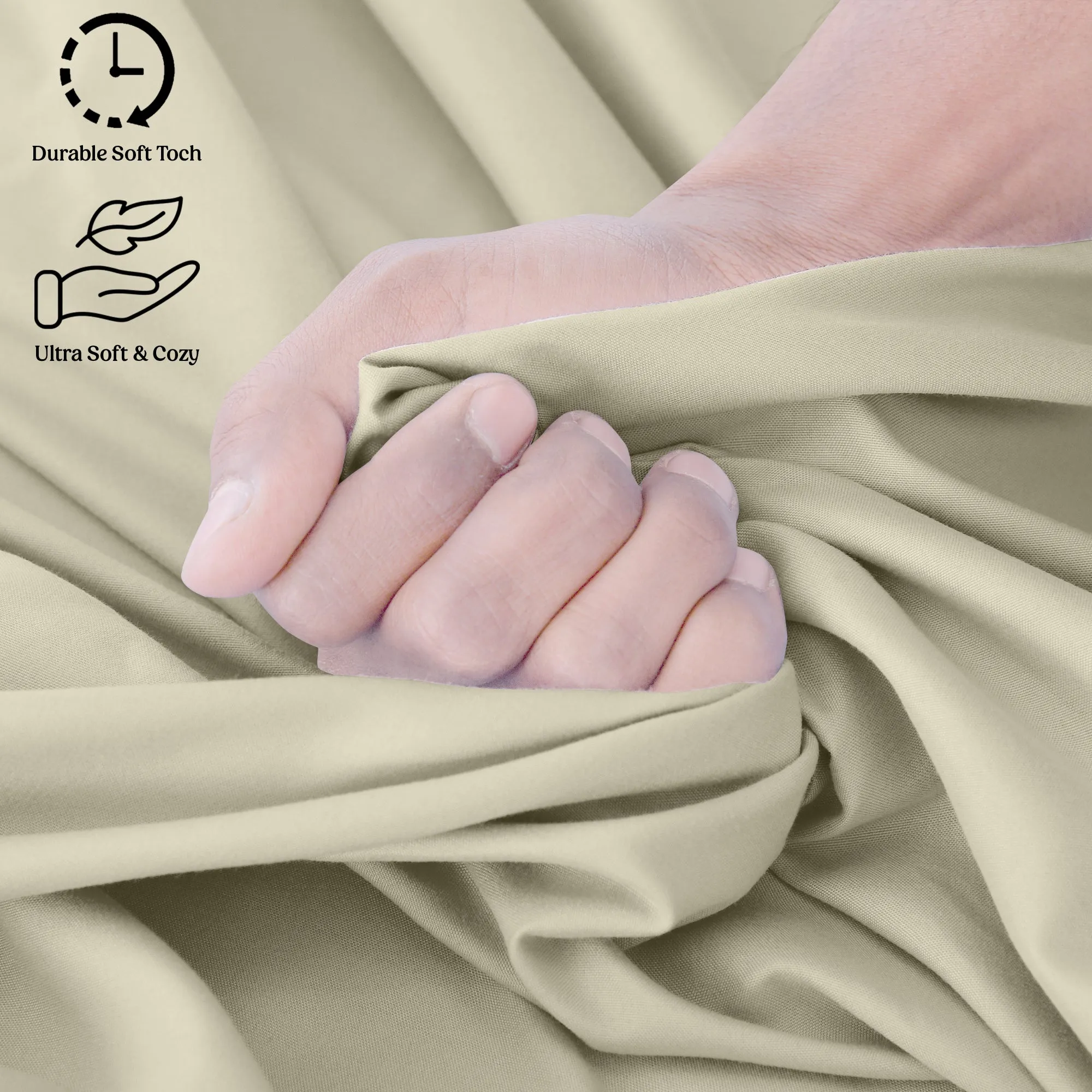 6-Piece 1800 Series Deep Pocket Bed Sheets Set