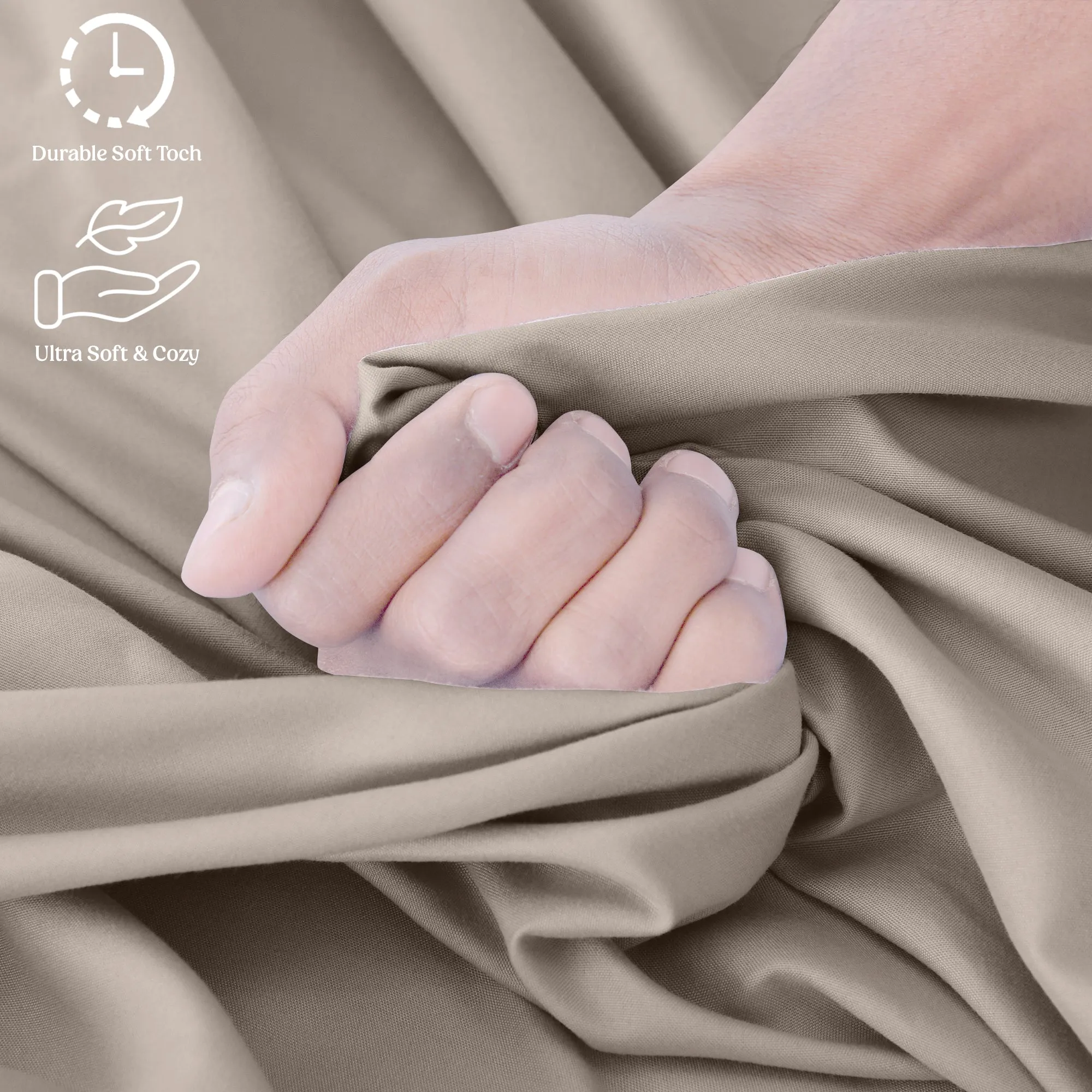 6-Piece 1800 Series Deep Pocket Bed Sheets Set