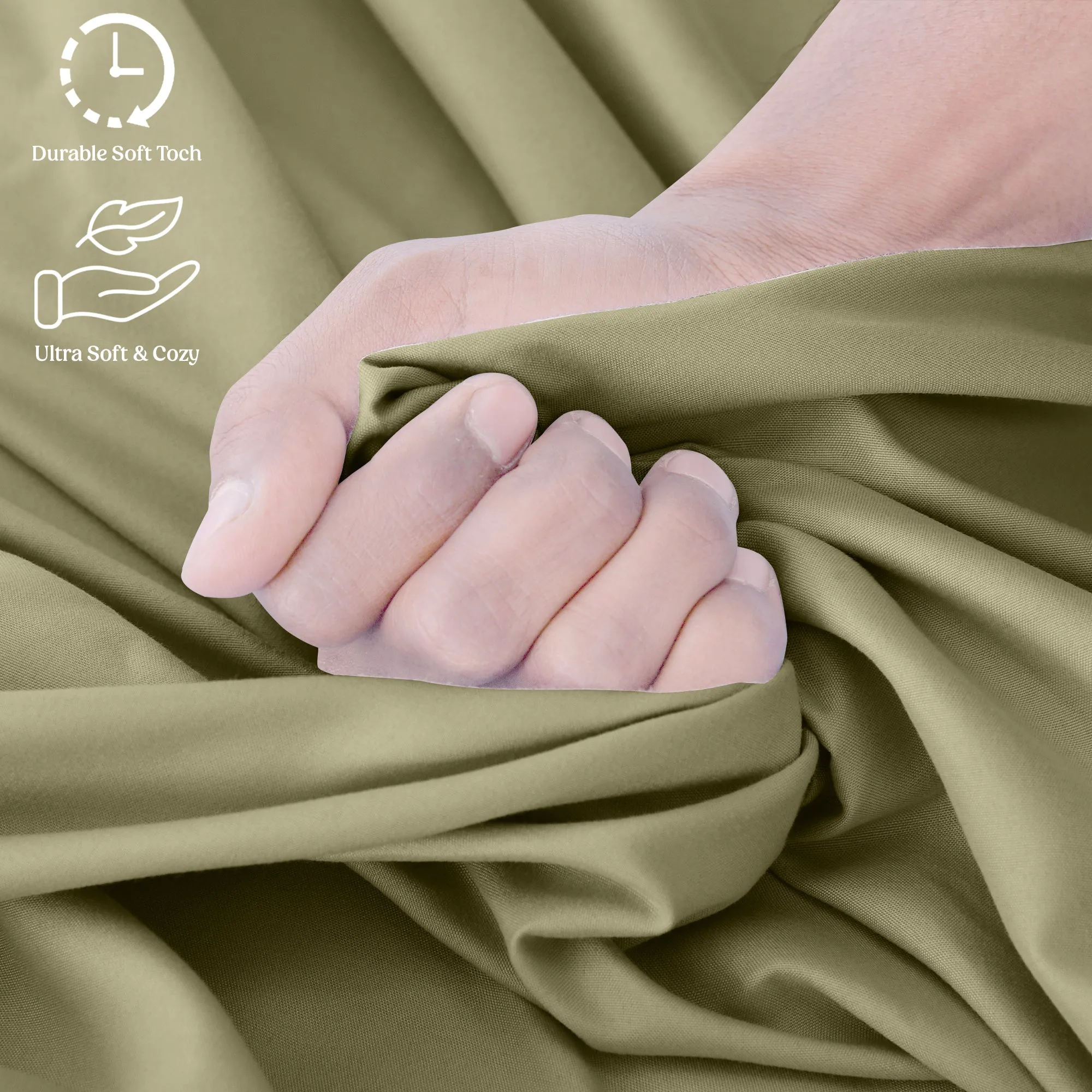 6-Piece 1800 Series Deep Pocket Bed Sheets Set