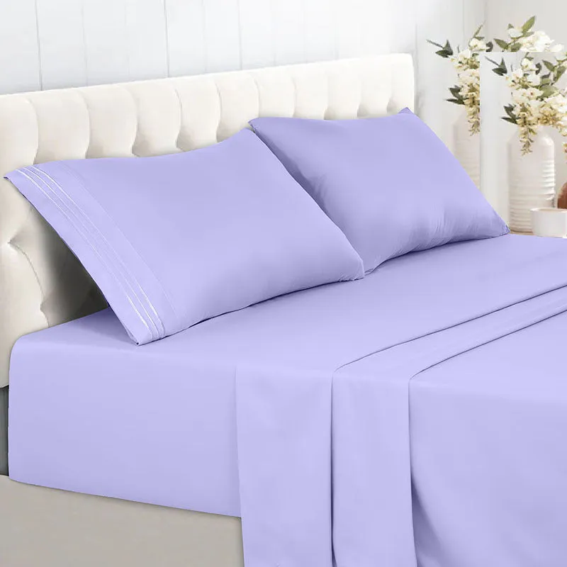 6-Piece 1800 Series Deep Pocket Bed Sheets Set