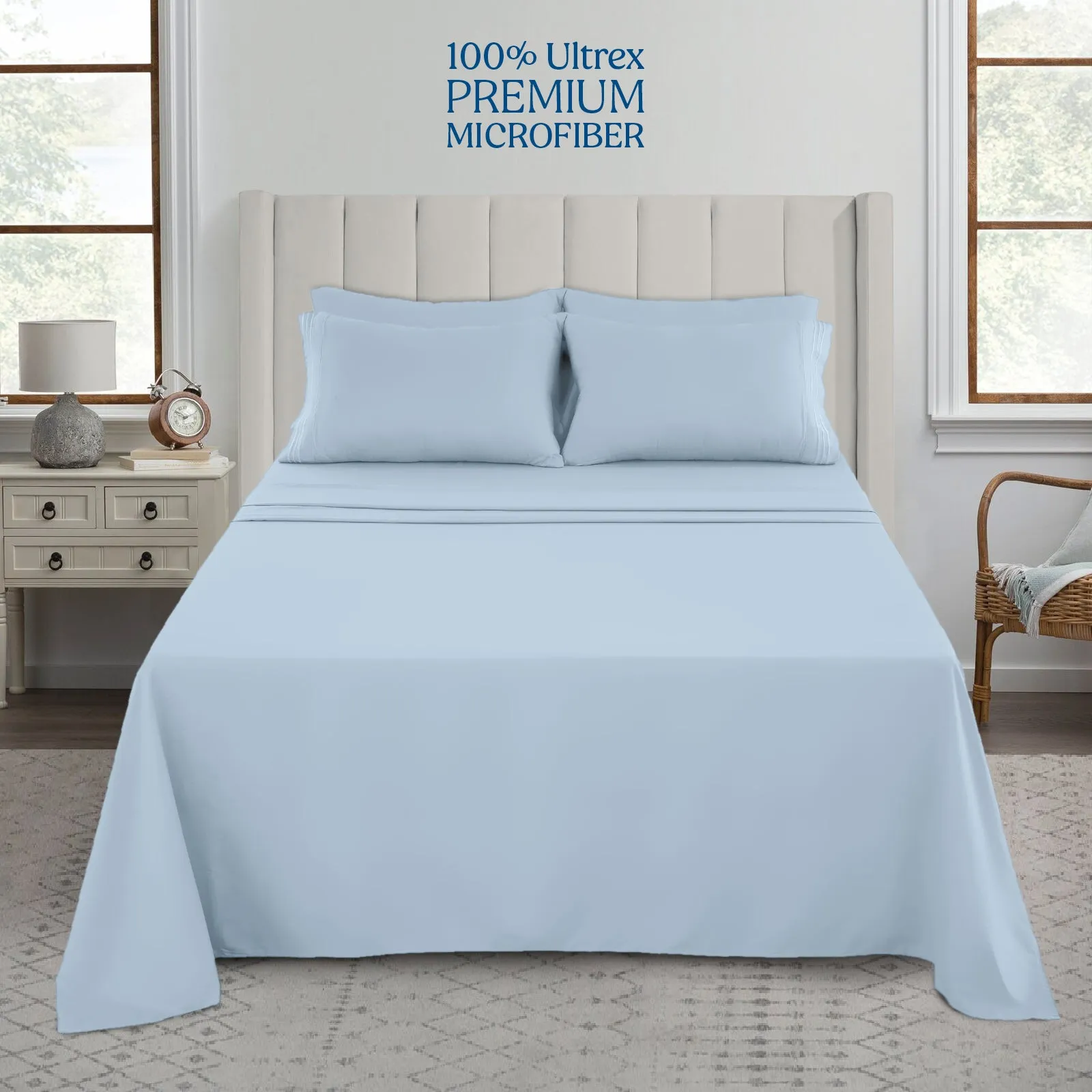 6-Piece 1800 Series Deep Pocket Bed Sheets Set