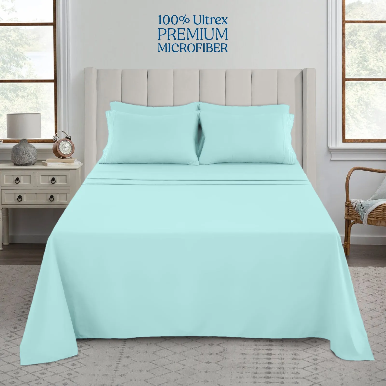 6-Piece 1800 Series Deep Pocket Bed Sheets Set