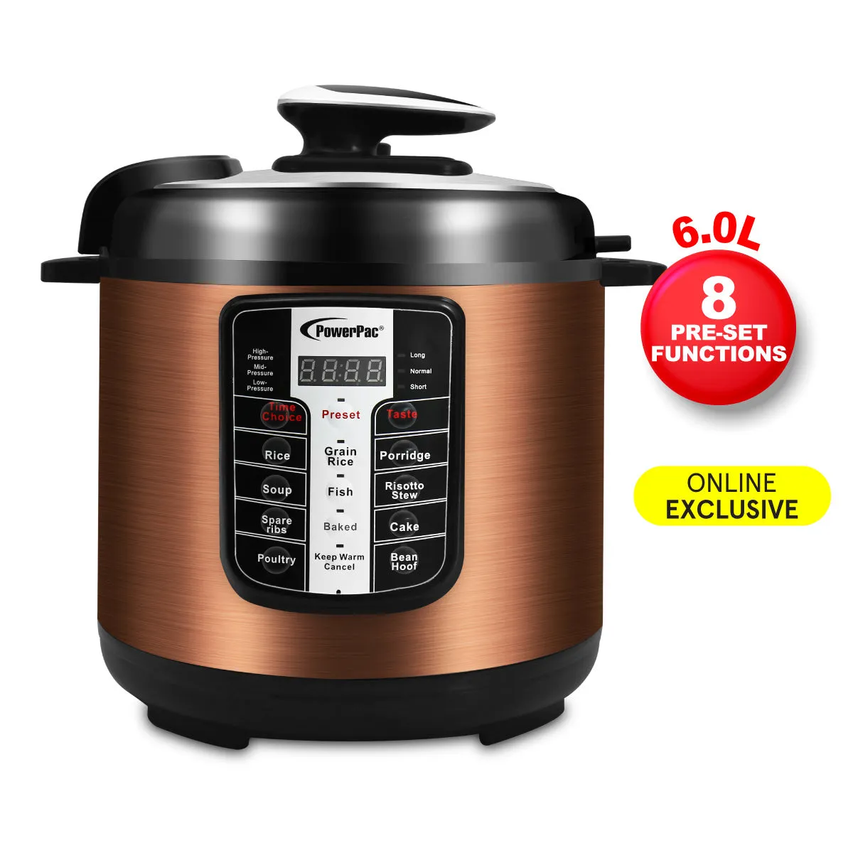 6L Electric Pressure Cooker 6.0L (PPC611)