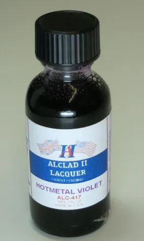 ALC-417	1oz. Bottle Transparent Hot Metal Violet Lacquer