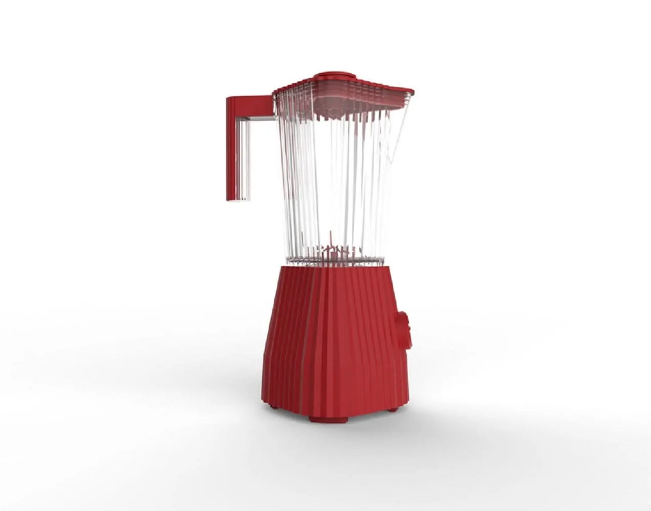 Alessi Blender Plissé - 5 snelheden   turbostand - Rood - Michele de Lucchi - 1.5 liter - MDL09 R