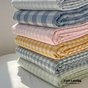 Assorted Gingham & Plaid Bed Sheets