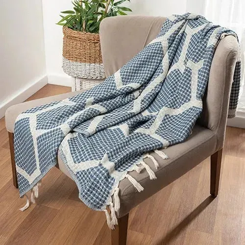 Avery 80295DBU Dark/Blue Throw Blanket