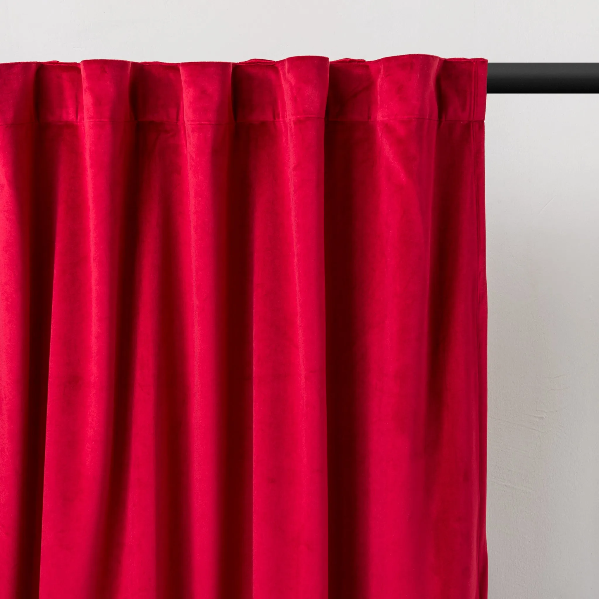 Back Tab Velvet Thermal Insulated Door Curtain - Custom Width and Length