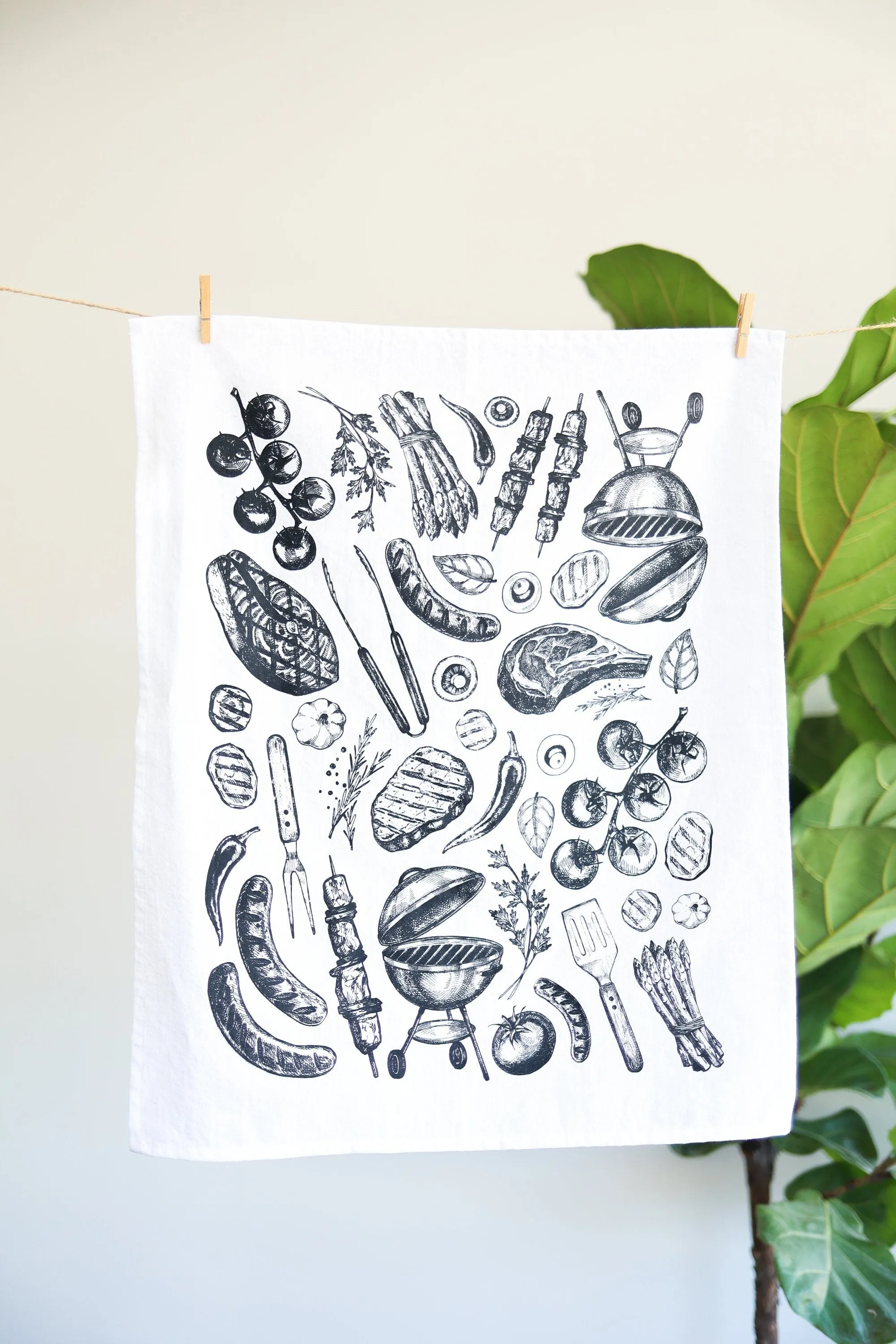 BBQ Grilling Tea Towel