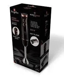 Berlingerhaus Hand Blender 500W2 Speed TurboStainless Steel StickBlack Rose