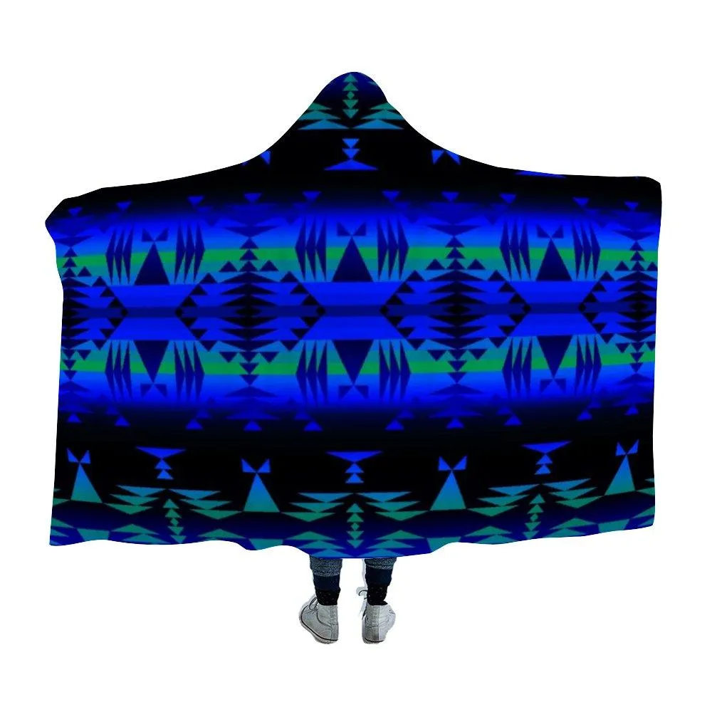 Between the Blue Ridge Mountains Hooded Blanket