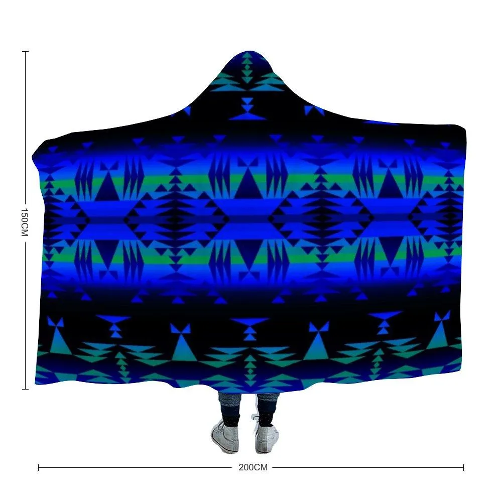 Between the Blue Ridge Mountains Hooded Blanket