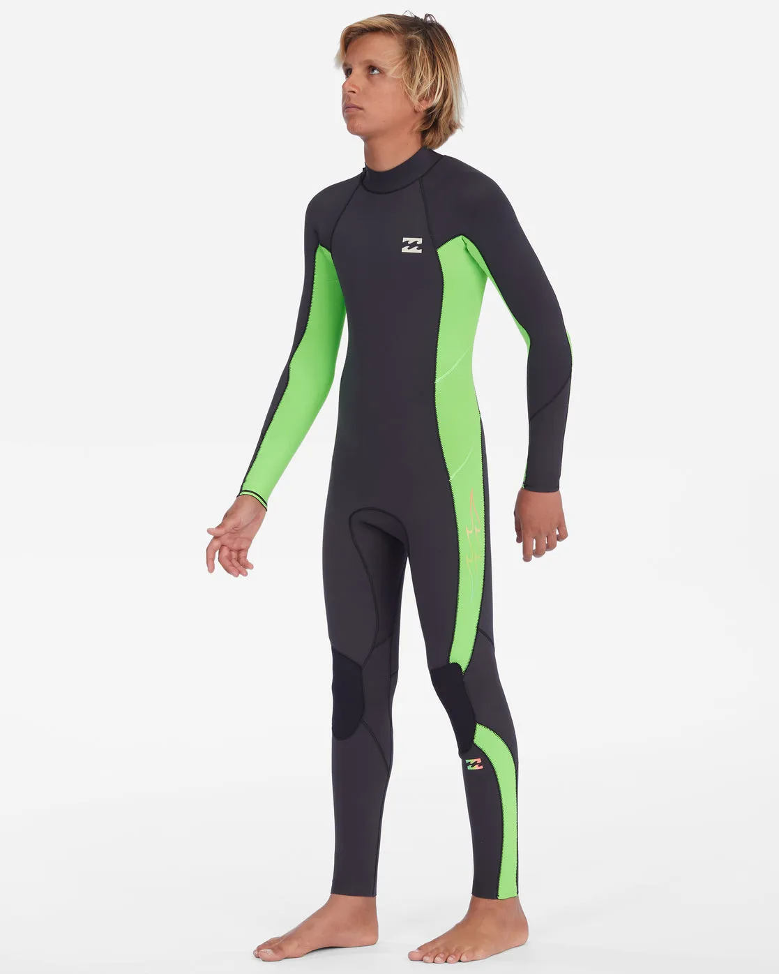 Billabong Boy's 4/3 Absolute Back Zip Full Wetsuit