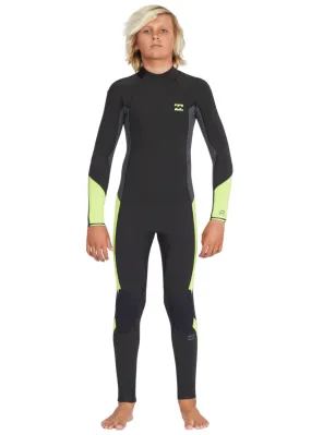 Billabong Boys Absolute 3/2mm Back Zip GBS Steamer Wetsuit