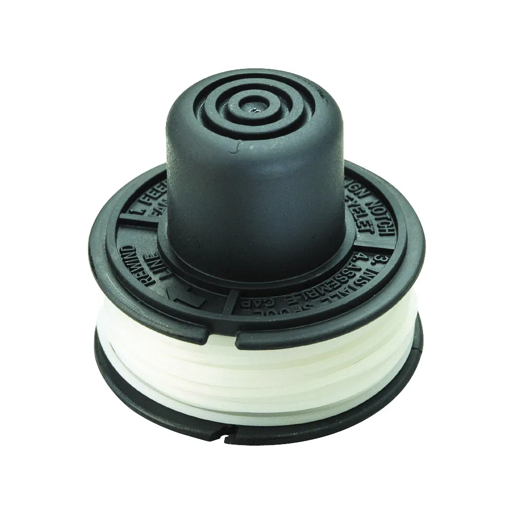 Black Decker RS-136 Bump Feed Spool, 0.065 in Dia, 20 ft L, Nylon, White