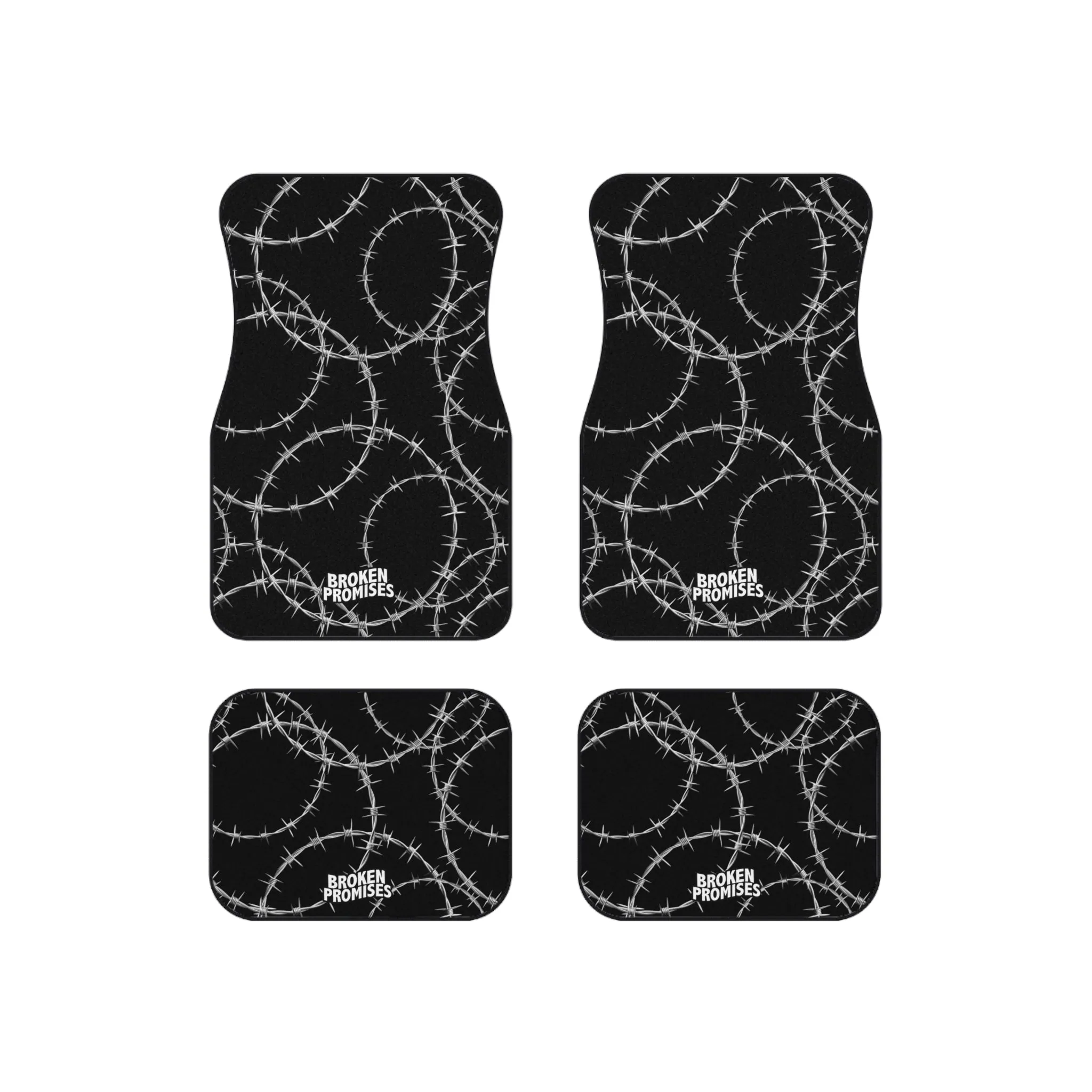 Chrome Wire Car Mats (Set of 4)