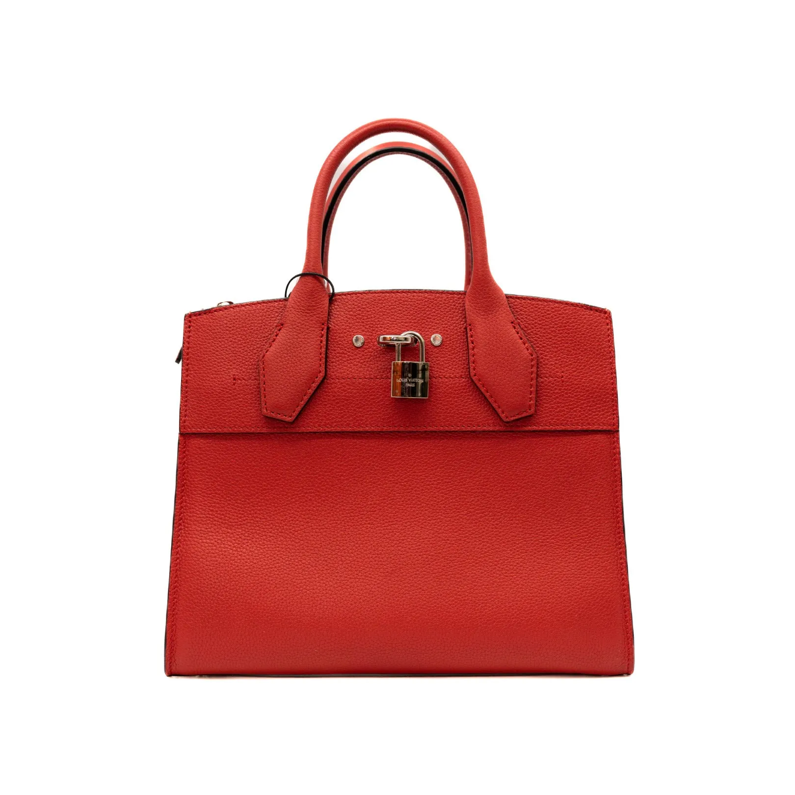 City Steamer PM In Red Calfskin Leather SHW With Strap