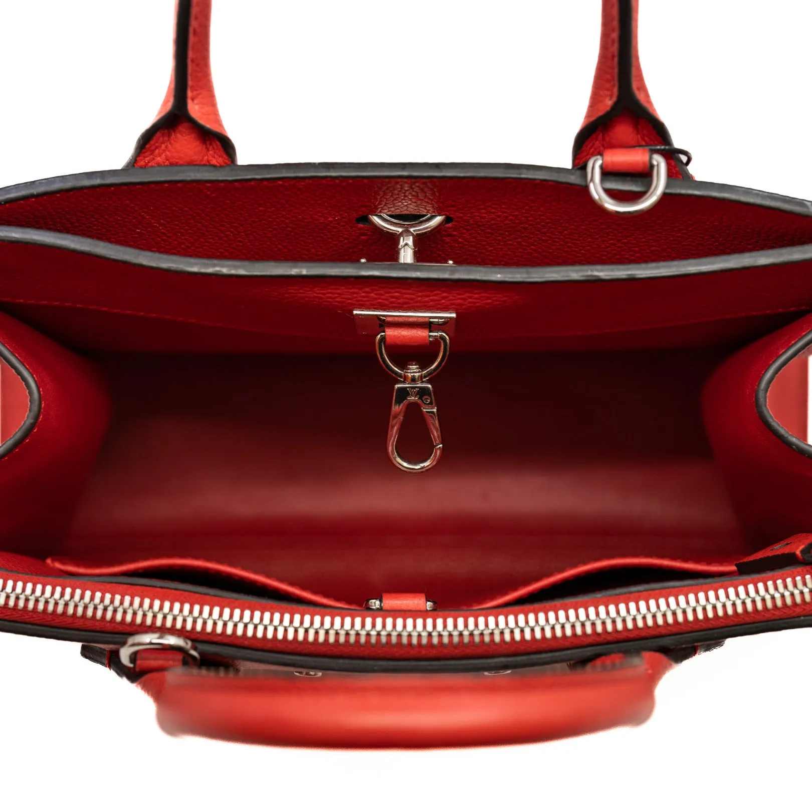 City Steamer PM In Red Calfskin Leather SHW With Strap