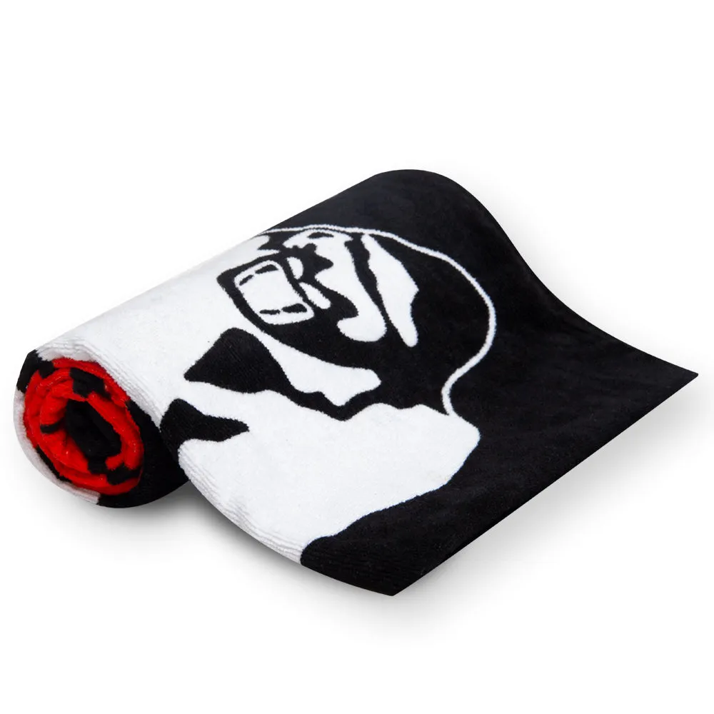 Classic Gym Towel - Black/Red