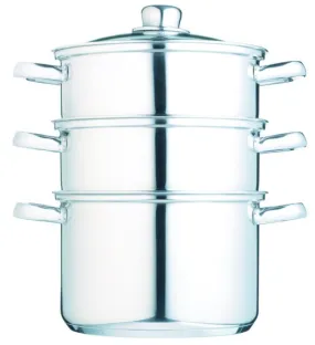 Clearview Stainless Steel Three Tier 20cm Steamer