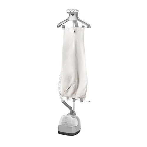 Conair Garment Steamer Upright - Gentle to fabrics from delicate, sheer curtains to upholstery to business suits. Provides 90 minutes of continuous high-velocity steam. It has a 360 degree rotating hanger for fast and easy use - 7782