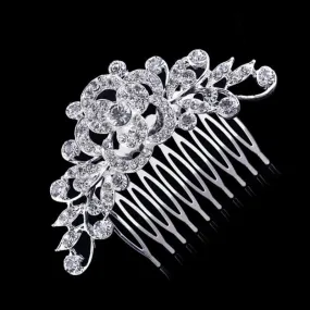 Crystal Bridal Hair Comb Wedding Hair Accessories  Rhinestone Party Accessories