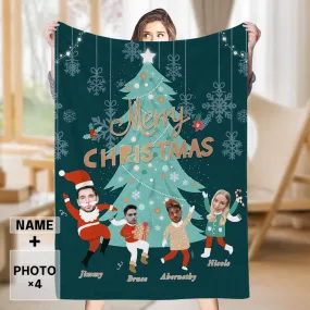 Custom Photo Blankets Personalized Christmas Blanket