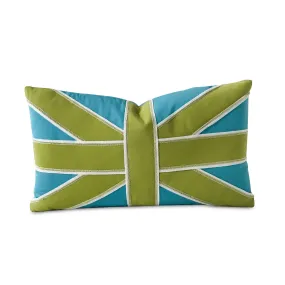 Cyan Outdoor Lumbar Pillow Cover 13x22