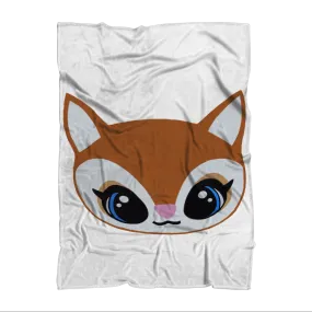 Deer Head Sublimation Throw Blanket