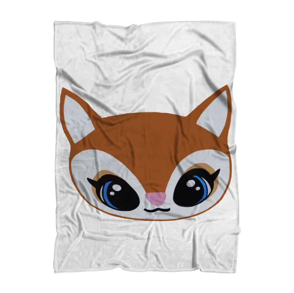 Deer Head Sublimation Throw Blanket