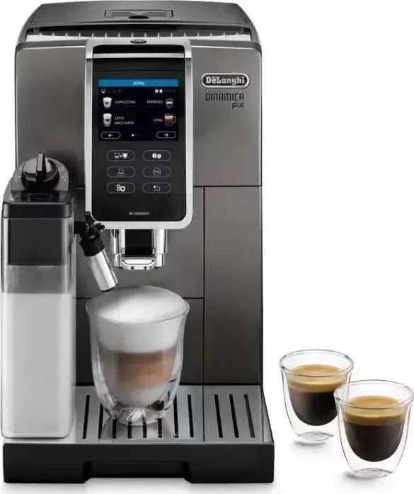 De'longhi Ecam 380.95.Tb Coffee Machine Fully Automatic 1.8-Litre Combi Coffee Maker Black And Grey