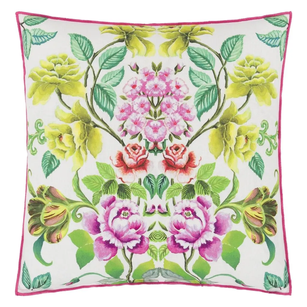 Designers Guild Eleonora Linen Fuchsia Decorative Pillow