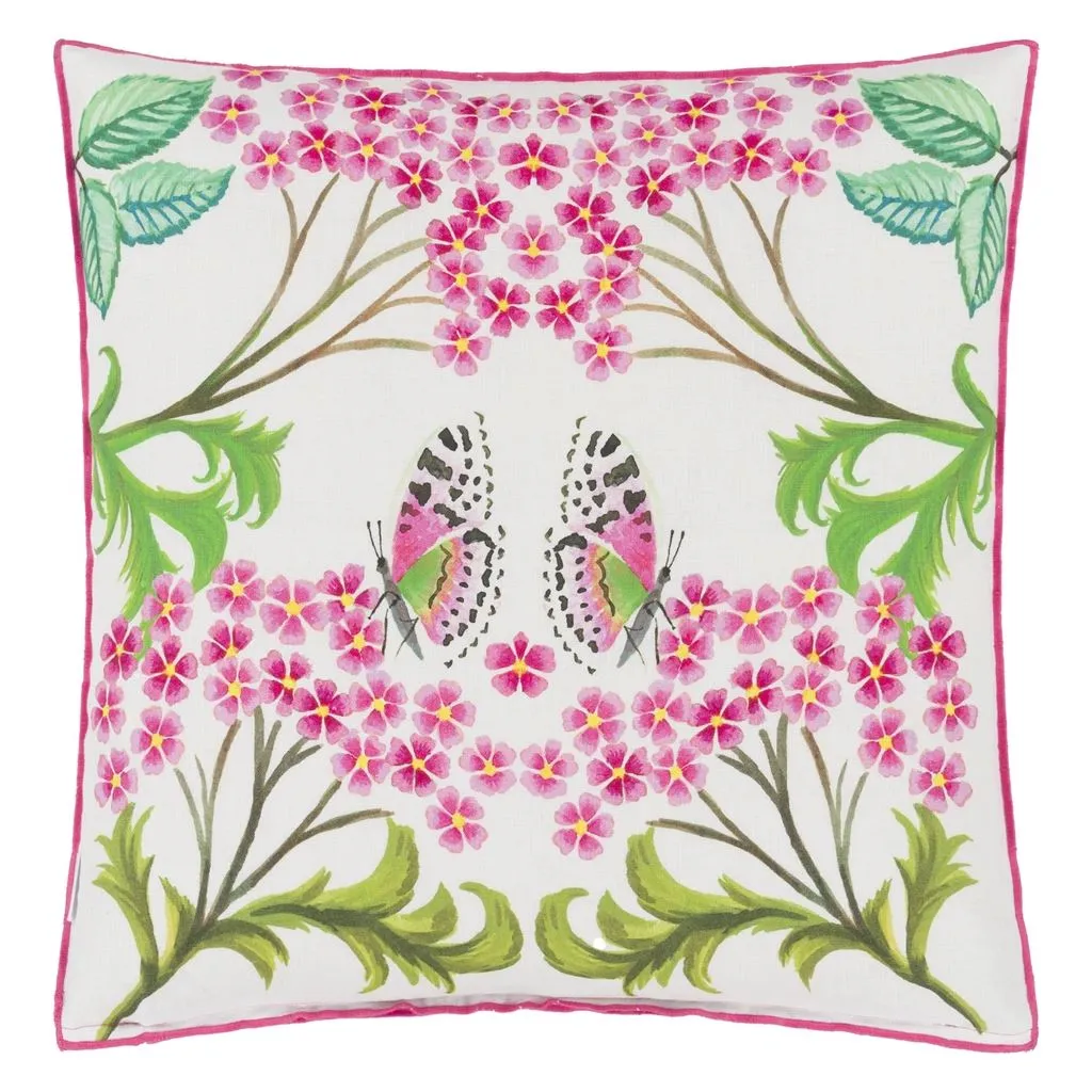 Designers Guild Eleonora Linen Fuchsia Decorative Pillow