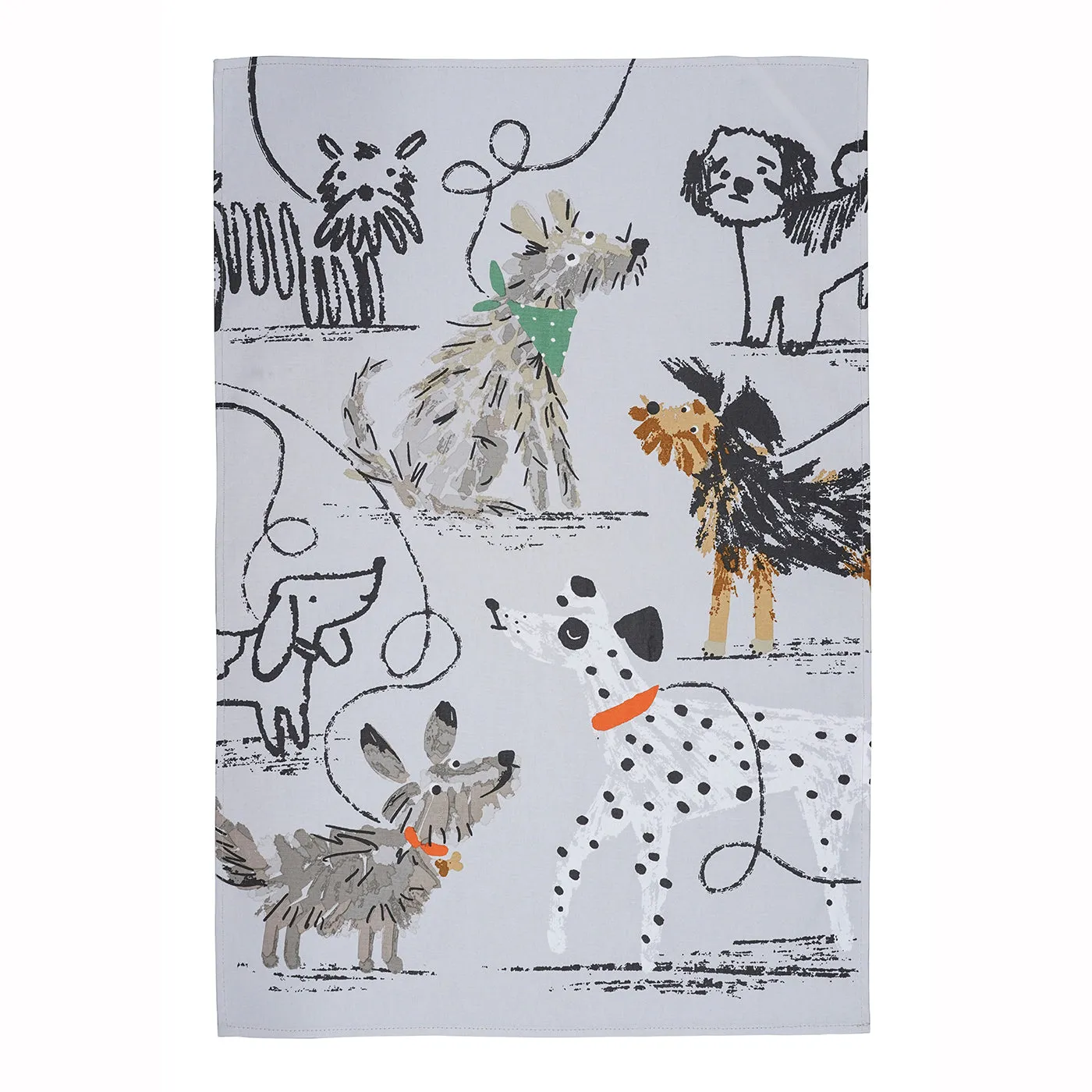 Dog Days Cotton Tea Towel