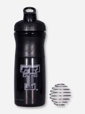 Double T on Black Blender Bottle