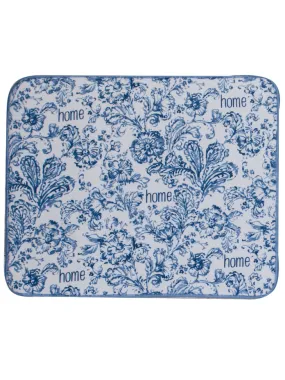 Drying Mat Micro Fiber Counter Top Bohemian Blue R6989