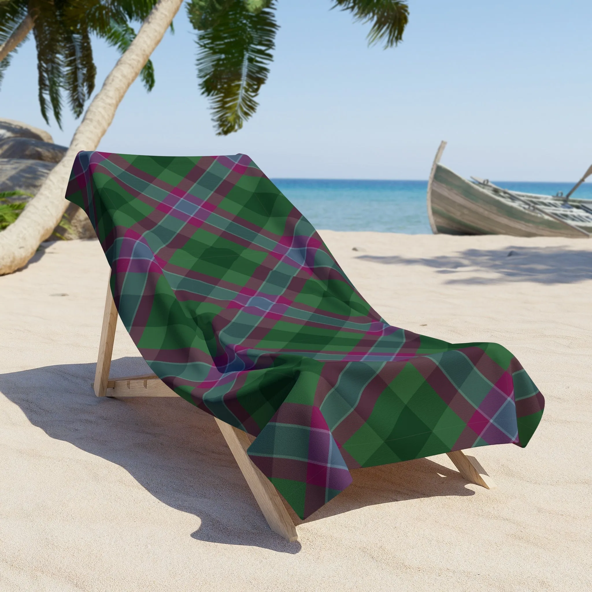 Dunans Rising Tartan Beach Towel