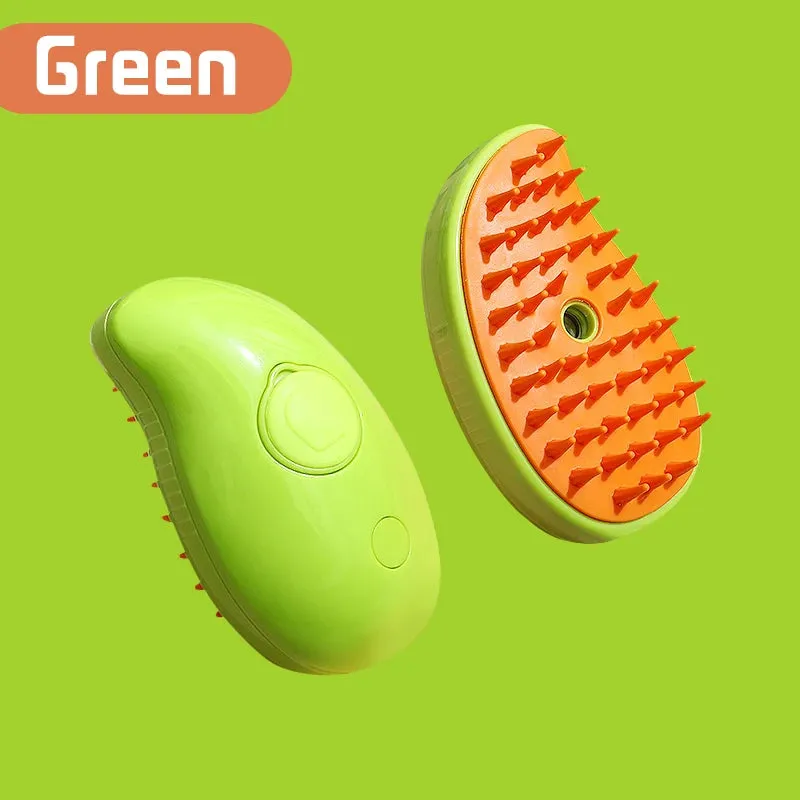 Electric Cat Grooming Brush with Spray Technology to Removal Dirt and Dust