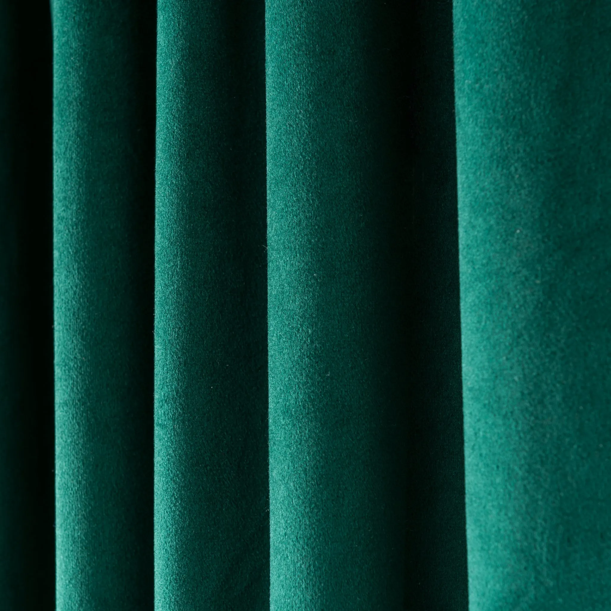 Emerald Green Closet Curtains - Velvet - Back Tab Heading - Custom Width and Length