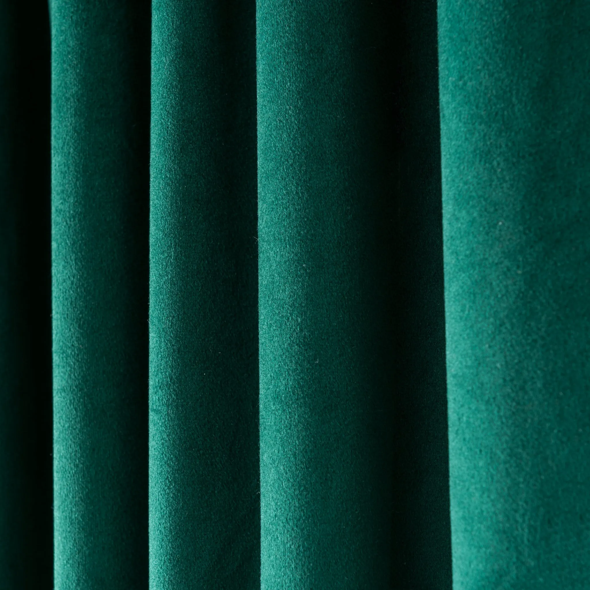 Emerald Green Velvet S-Fold Closet Curtain - Custom Width and Length