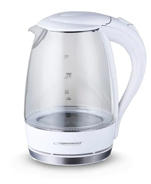 Esperanza Ekk011w Electric Kettle 1.7 L White, Multicolor 2200 W