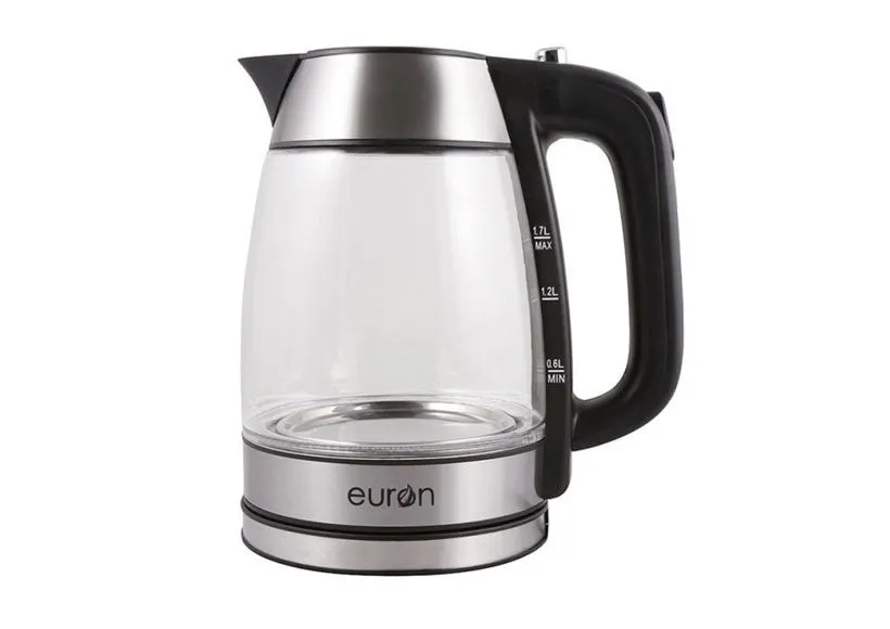 Euron 1.7 Ltrs Glass Kettle-Ekt17G