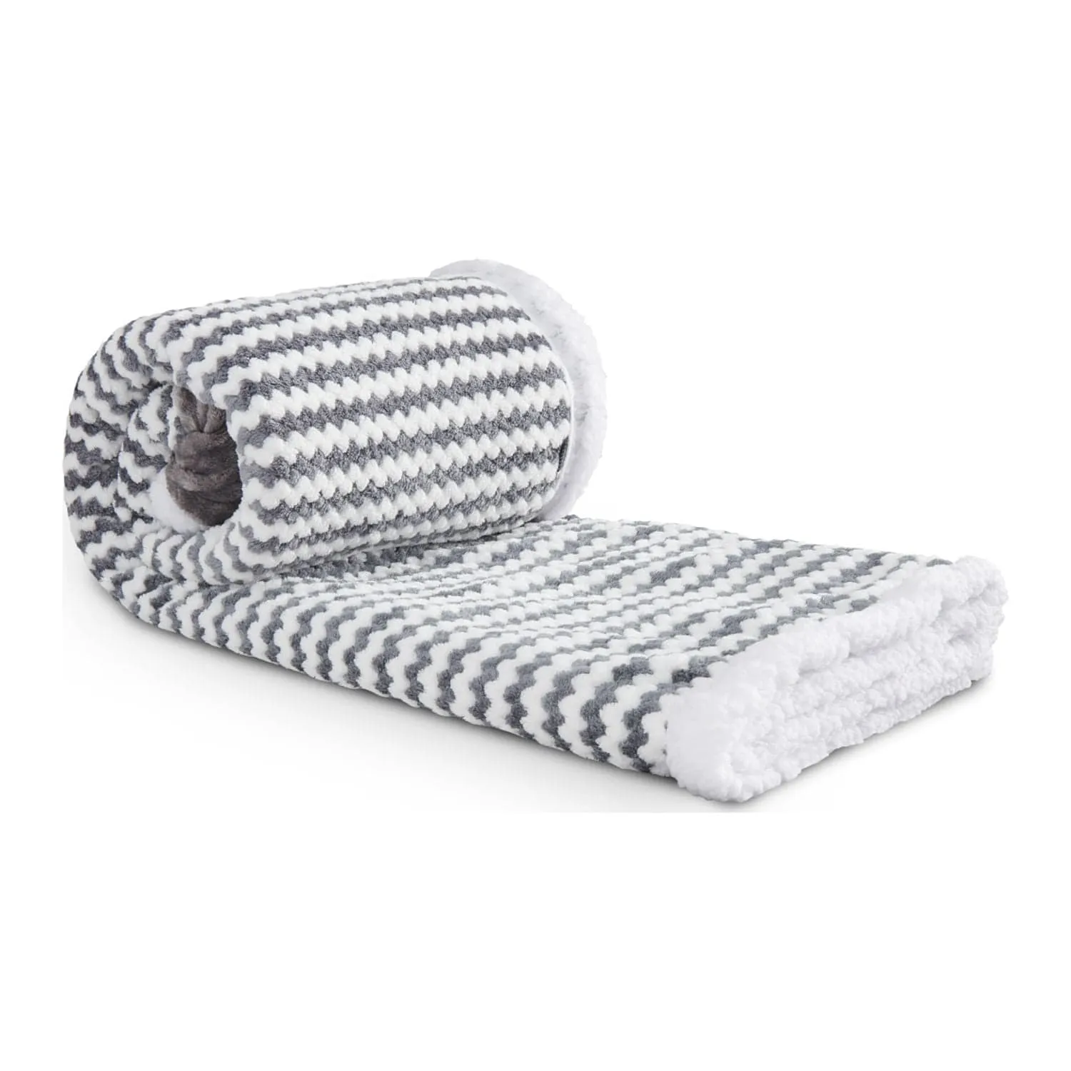 Field & Co. - Chevron Striped Sherpa Blanket