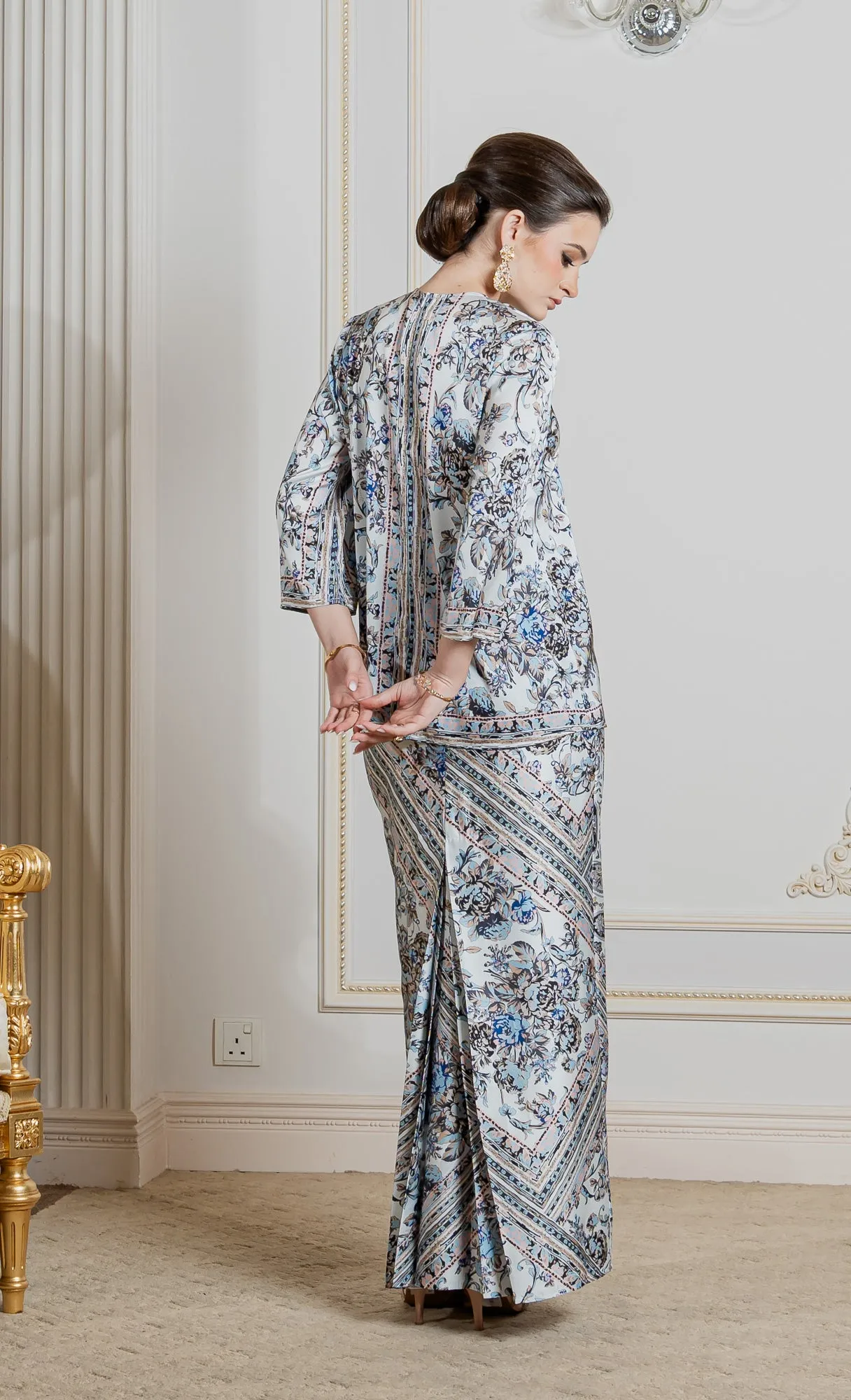 Fiore Kurung Kedah in Celestial Blue