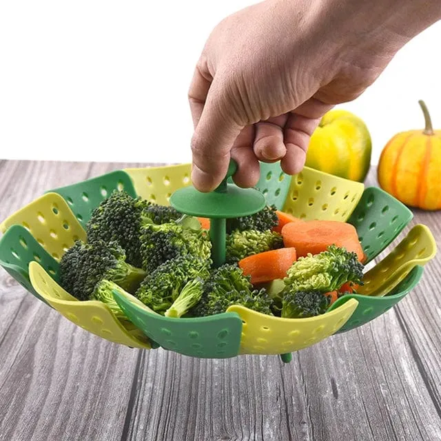 Foldable Steamer Cooking Basket