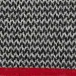 Foligno Cashmere Blanket [Black/Cream/Red]